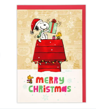 日本SNOOPY聖誕卡 (非日本製)