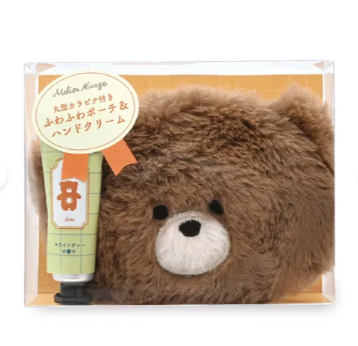 日本蓬鬆小動物收納袋護手霜套裝 (非日本製)