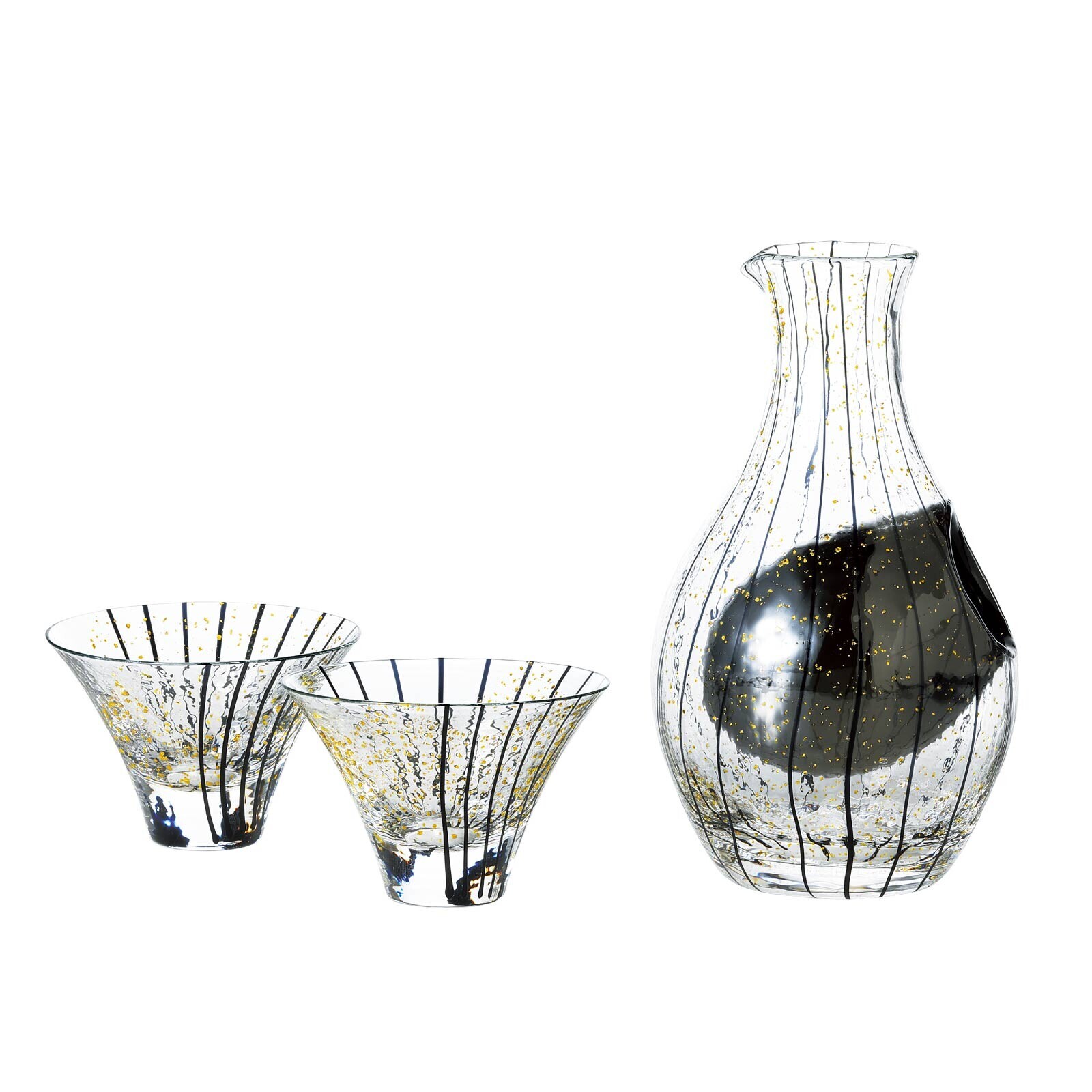 日本八千代窯玻璃清酒壺套裝 (日本製)