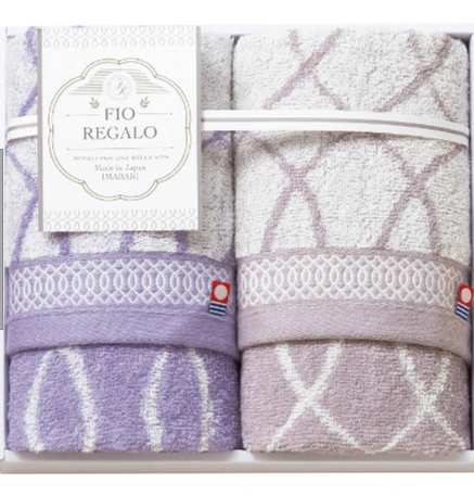 日本今治xFIO REGALO毛巾禮盒套裝(長毛巾2枚) (日本製)