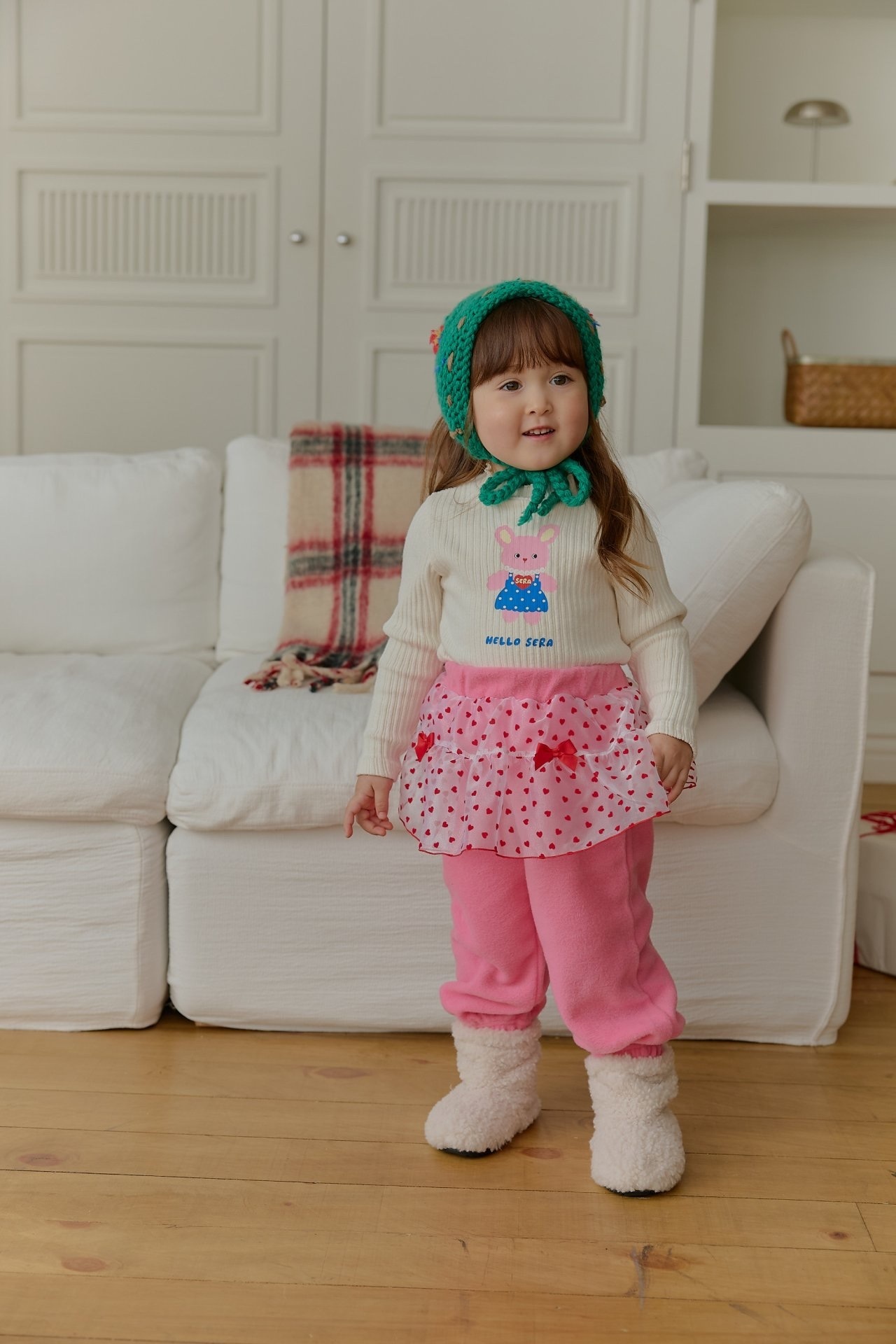 Sera Ribbed Rabbit Turtleneck Tee