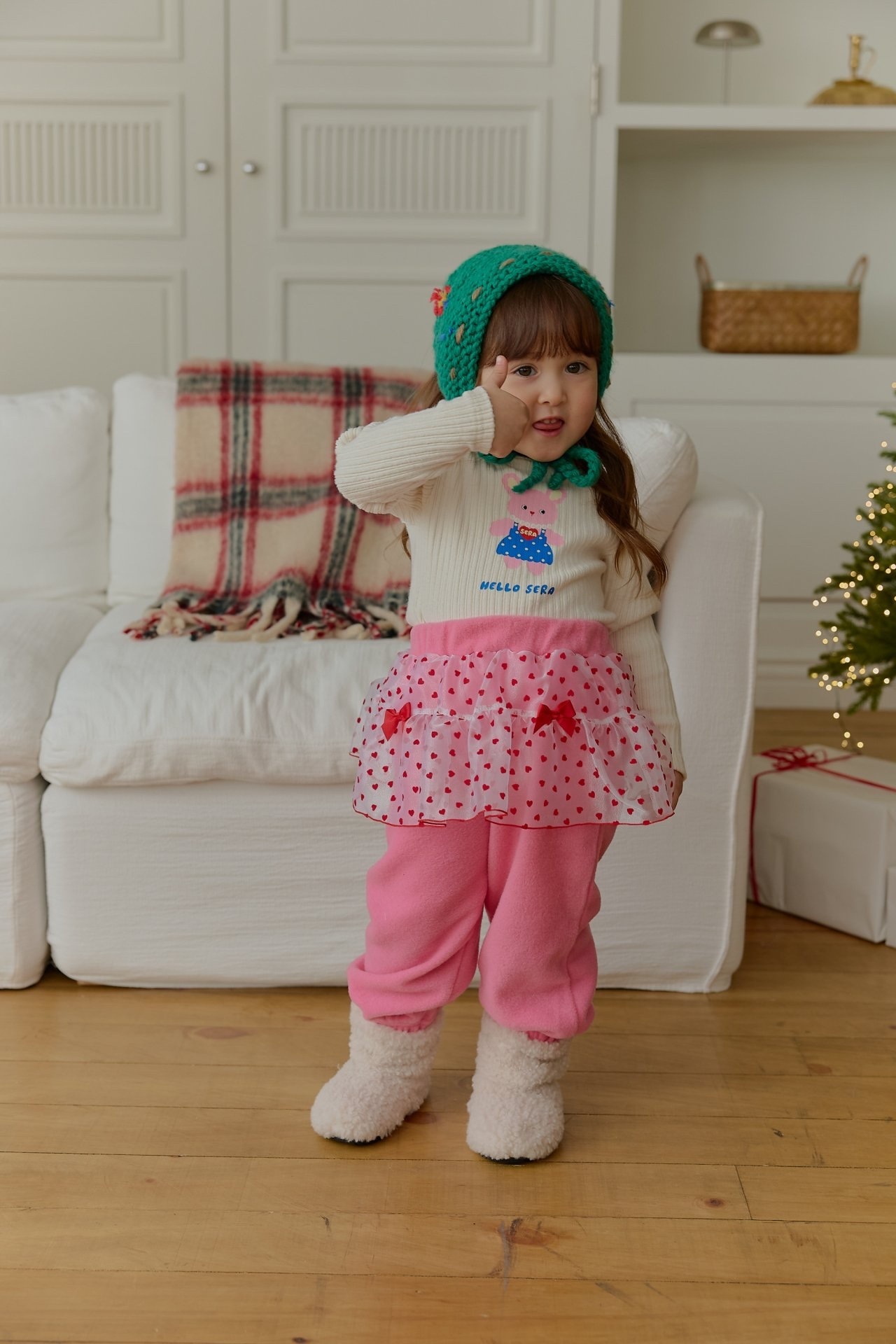 Sera Ribbed Rabbit Turtleneck Tee