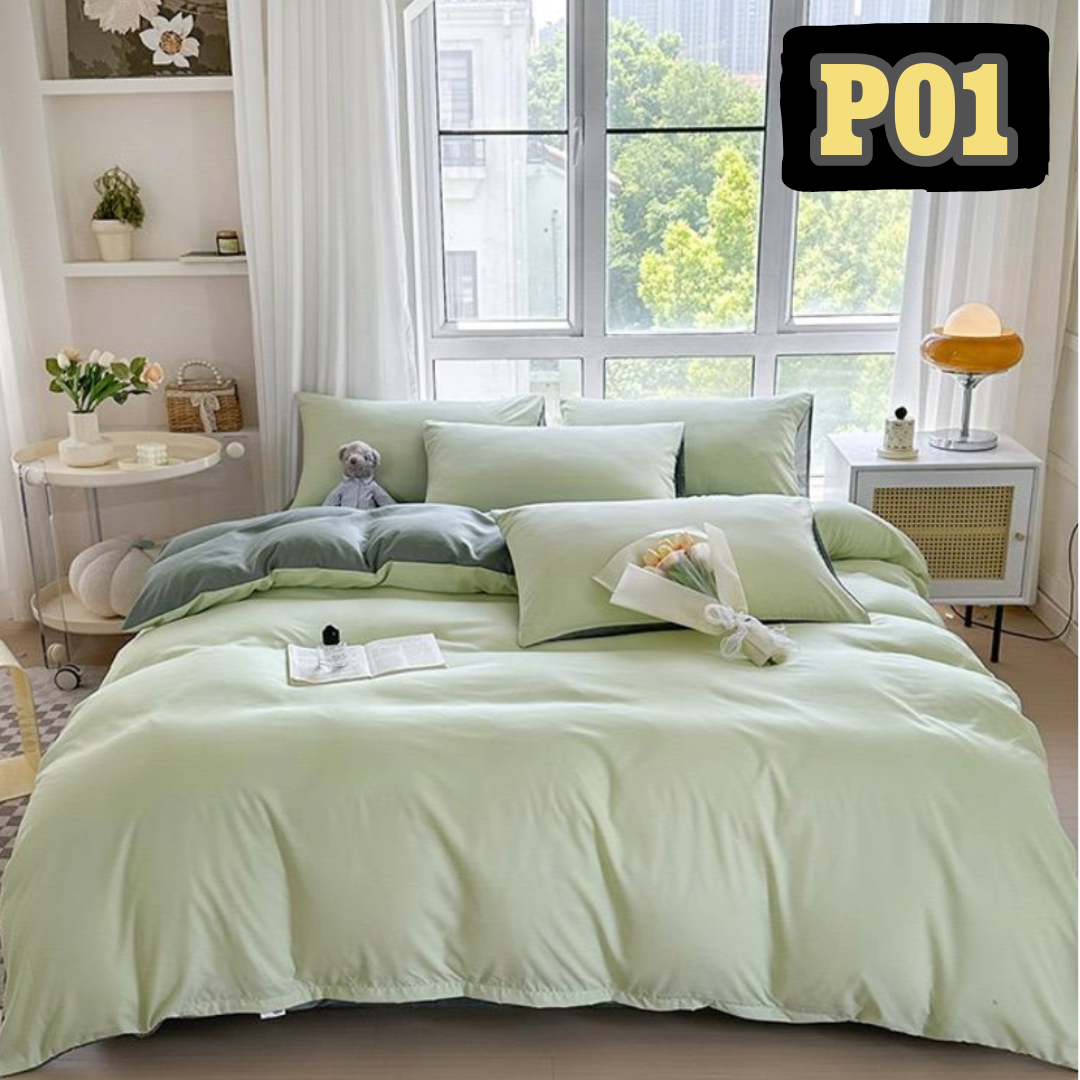 極簡主義純色加厚床品4件套裝 P01