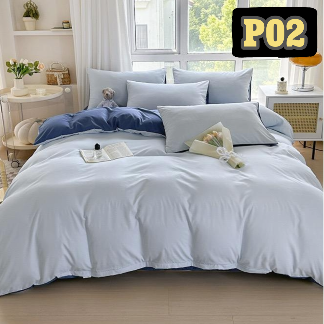 極簡主義純色加厚床品4件套裝 P02