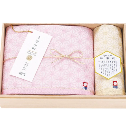 日本今治小町豪華木禮盒套裝(大浴巾+方巾) (日本製)