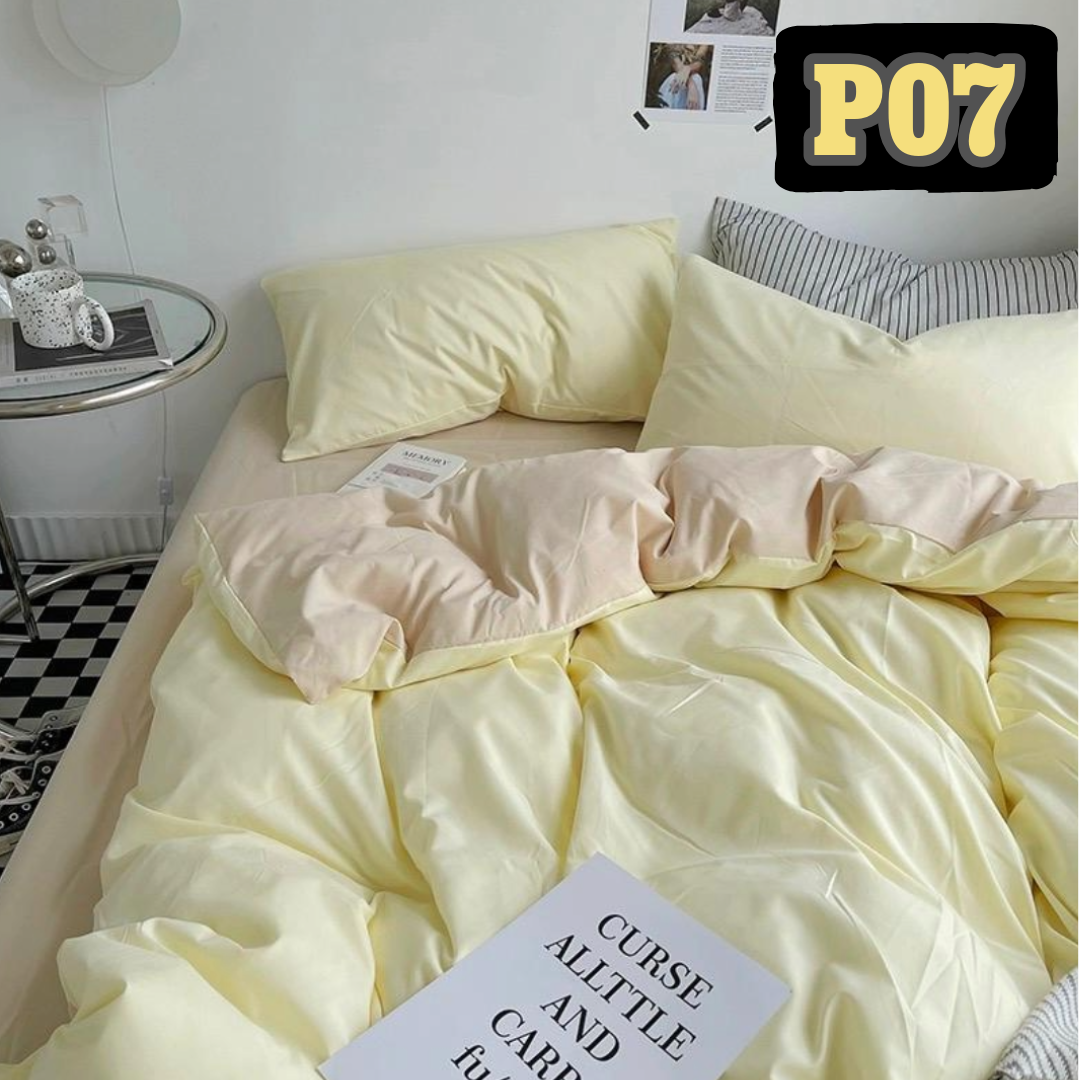 極簡主義純色加厚床品4件套裝 P07