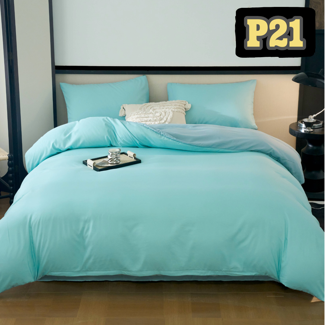 極簡主義純色加厚床品4件套裝 P21