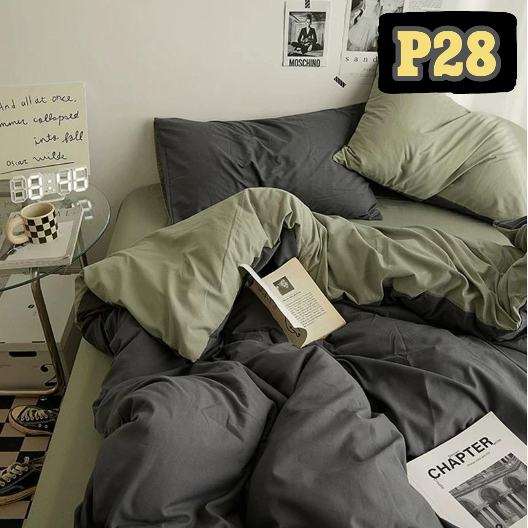 極簡主義純色加厚床品4件套裝 P28