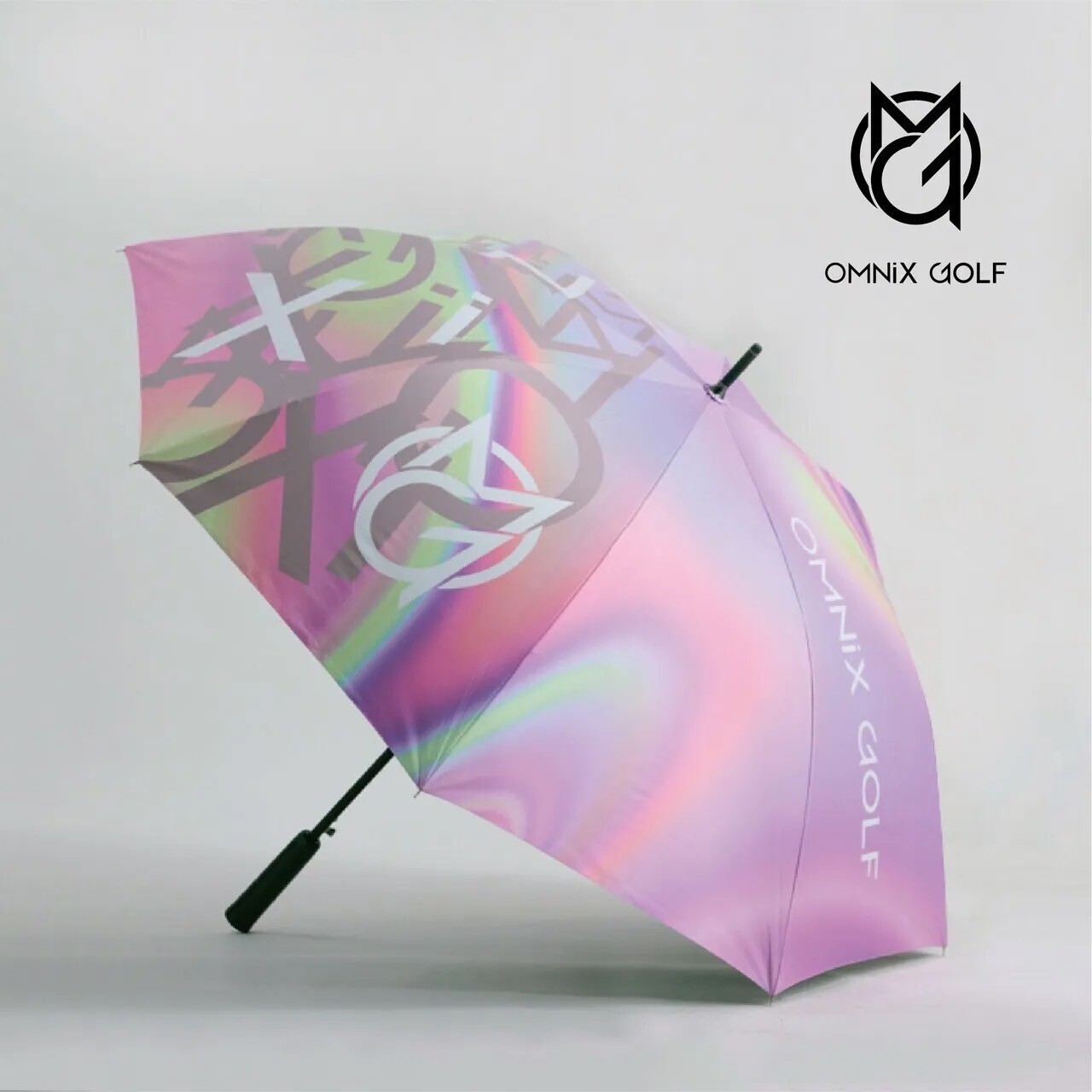 OMNIX GOLF RAINBOW CARBON UMBRELLA 半自動彩虹炫彩高爾夫球雨傘