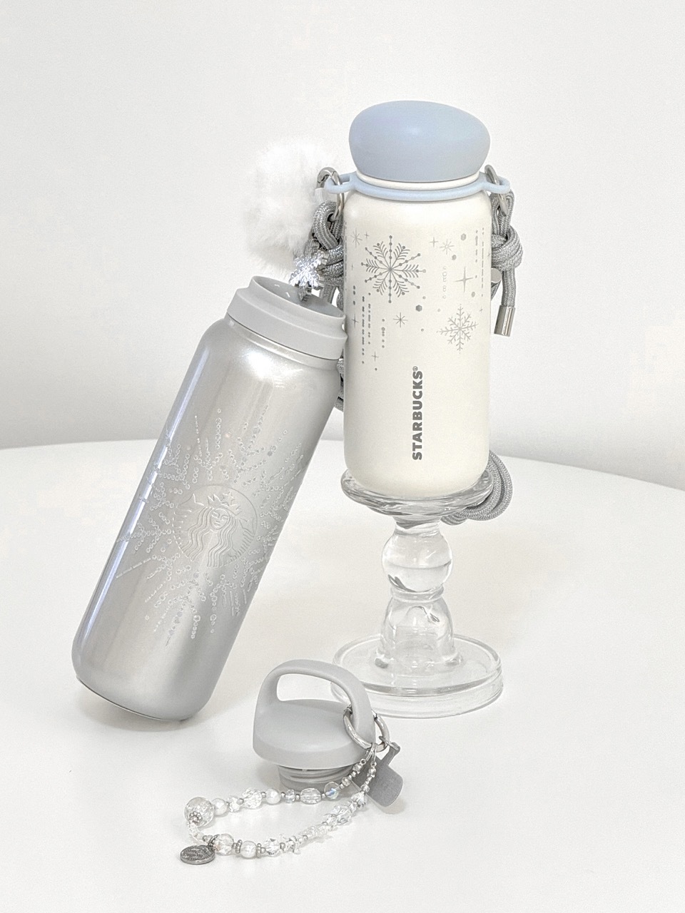 STARBUCKS 星巴克 雪耀奇境系列 冬日限定 雪花 不銹鋼杯 保溫杯 隨行杯 手拿杯 馬克杯 水晶球 / 預購