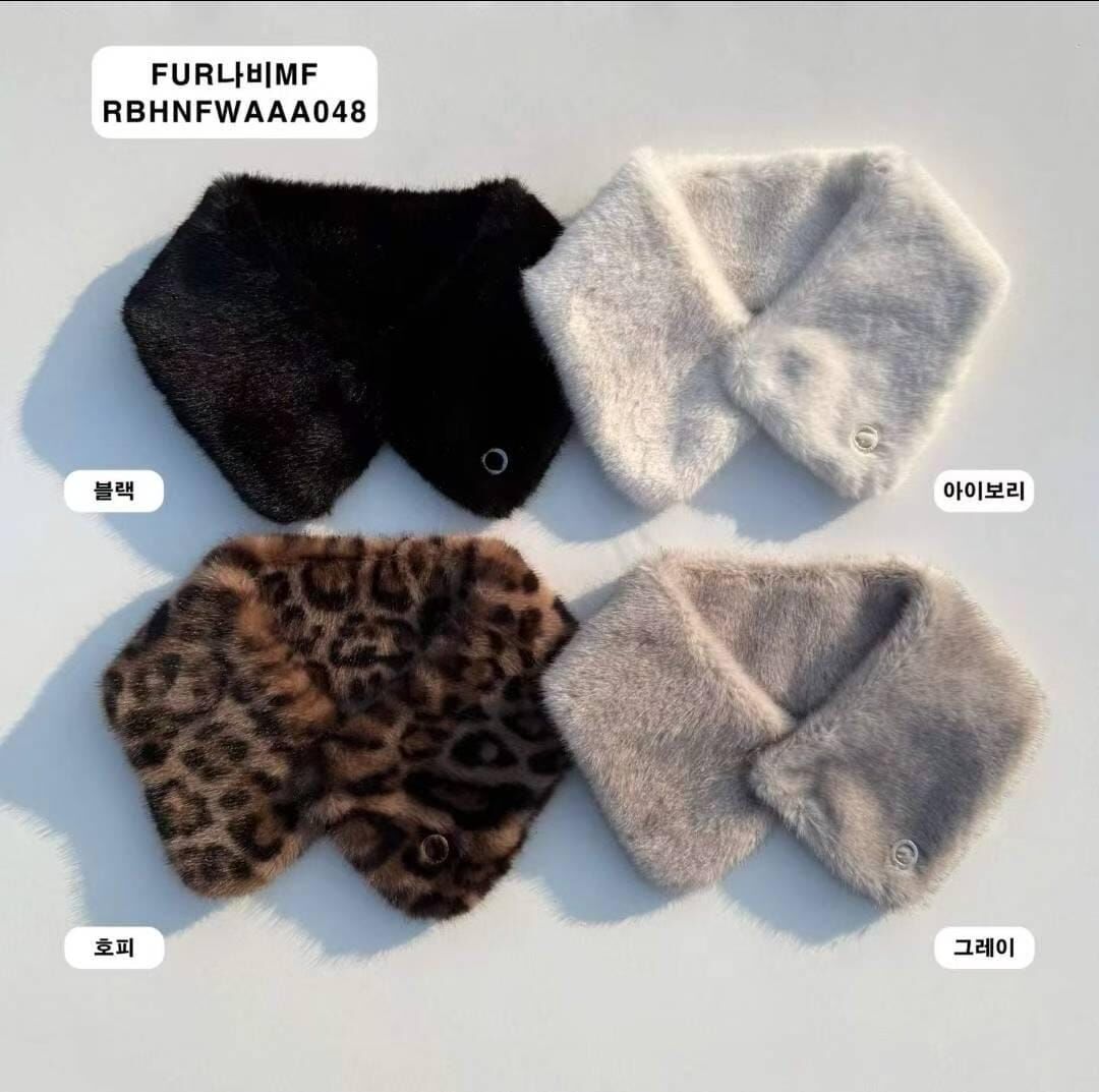 RB5207 仿動物毛短圍巾