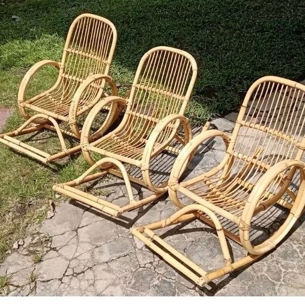 [The Rattan House] Rattan rocking chair for Kids /  Kids Relaxation chair / Kerusi goyang kanak-kanak