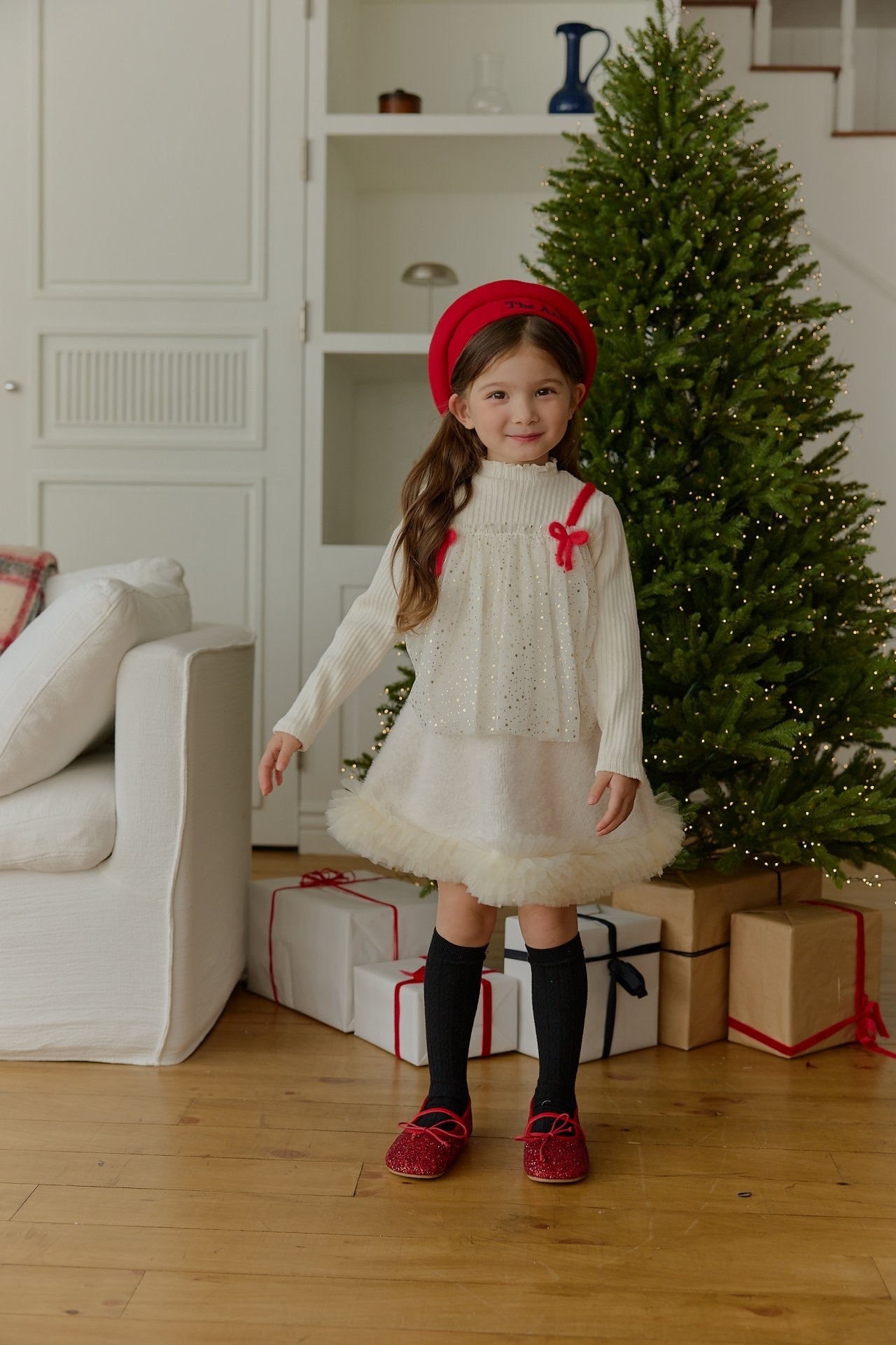 Sera Shiny Tulle Tee