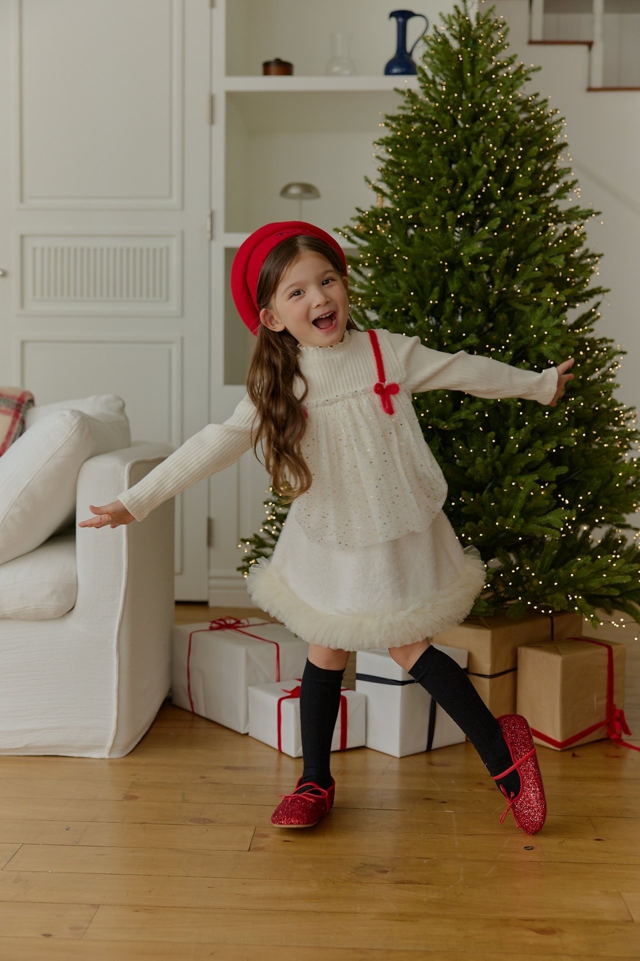 Sera Shiny Tulle Tee