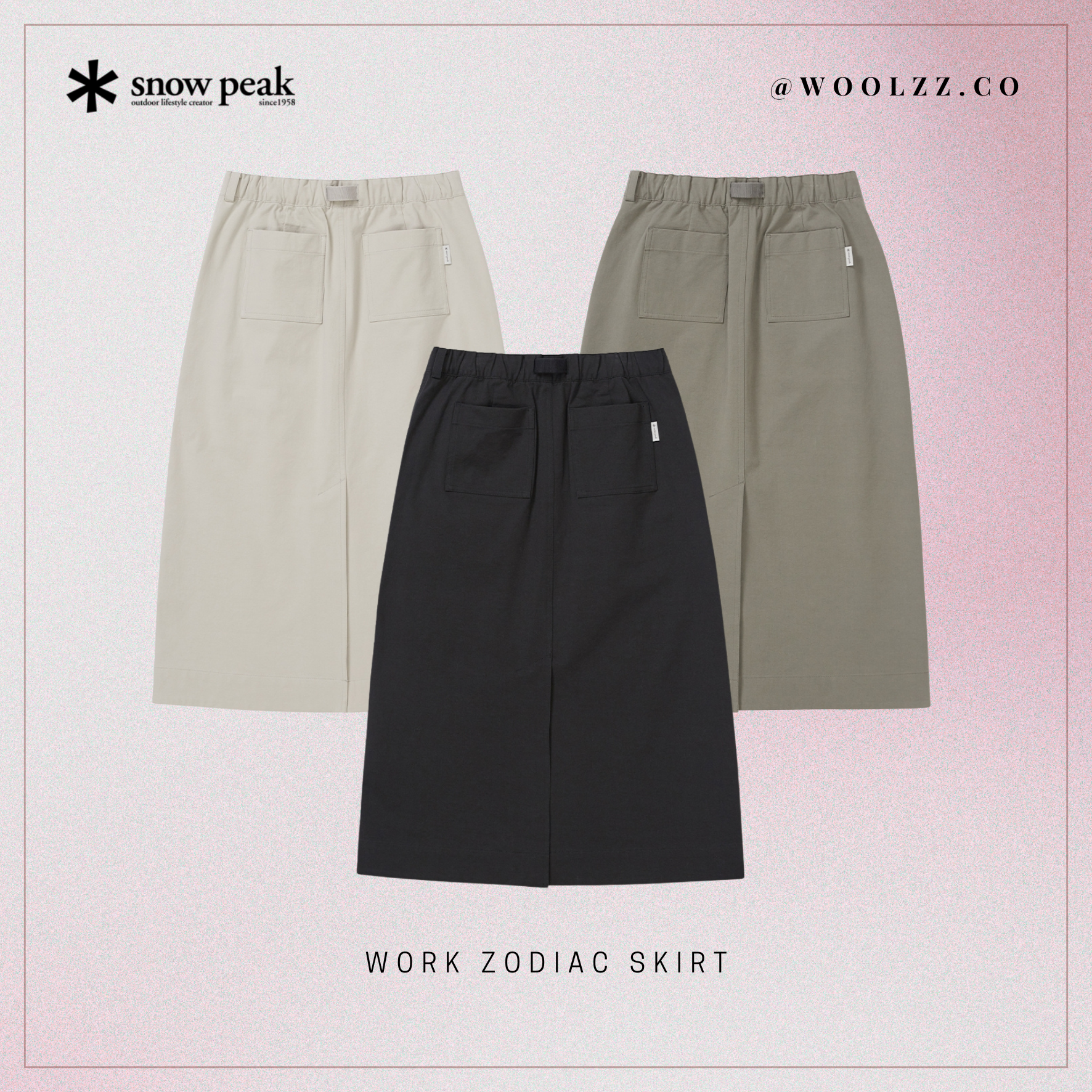 Snow Peak Work Zodiac 半身裙 S25ZWD-SK13