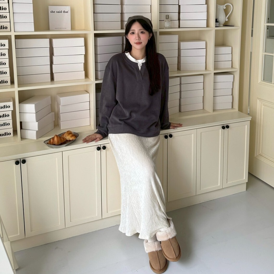 小©拼接假兩件大學踢