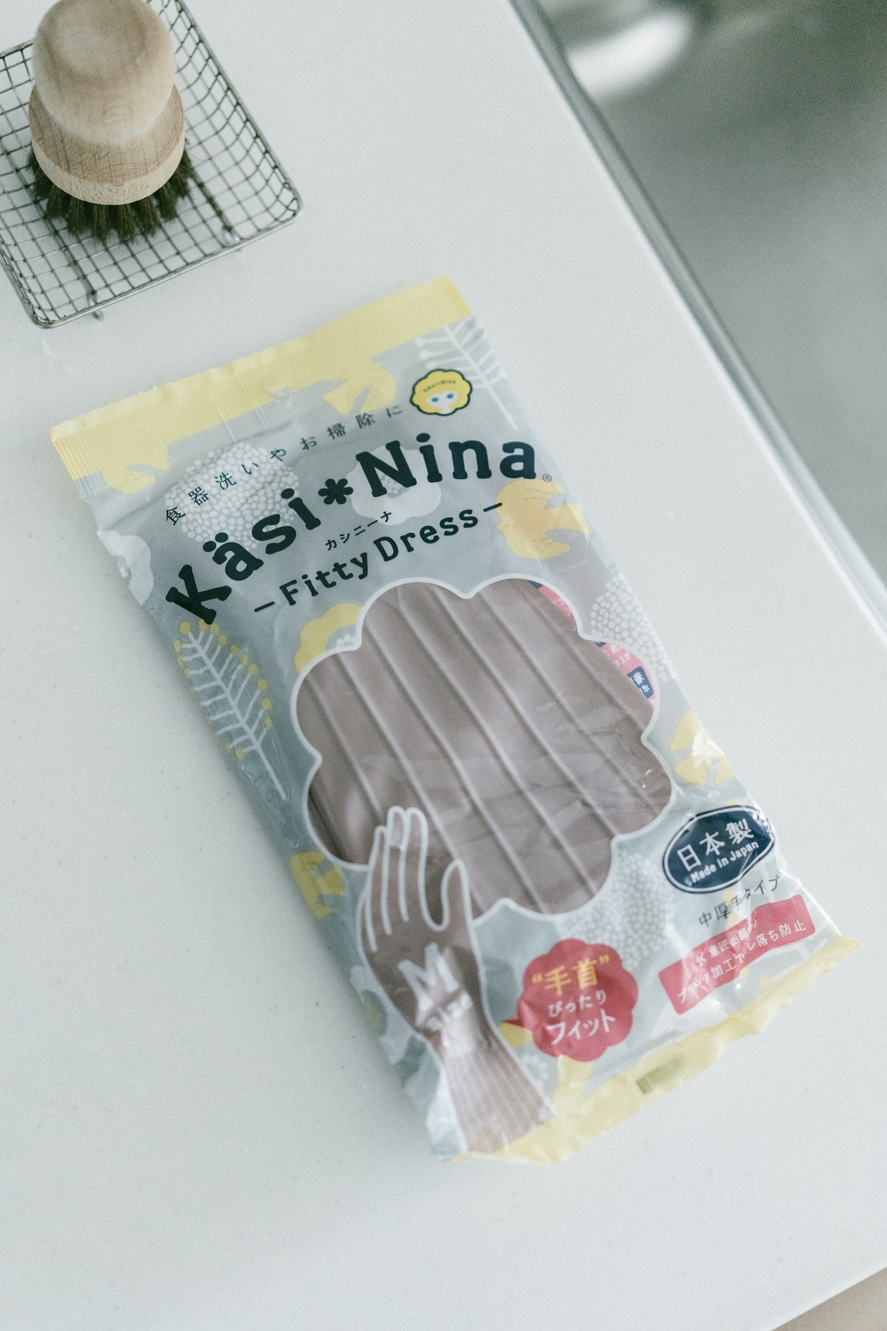 岡本株式會社日本製Casinina系列指尖加厚手腕加長家事手套