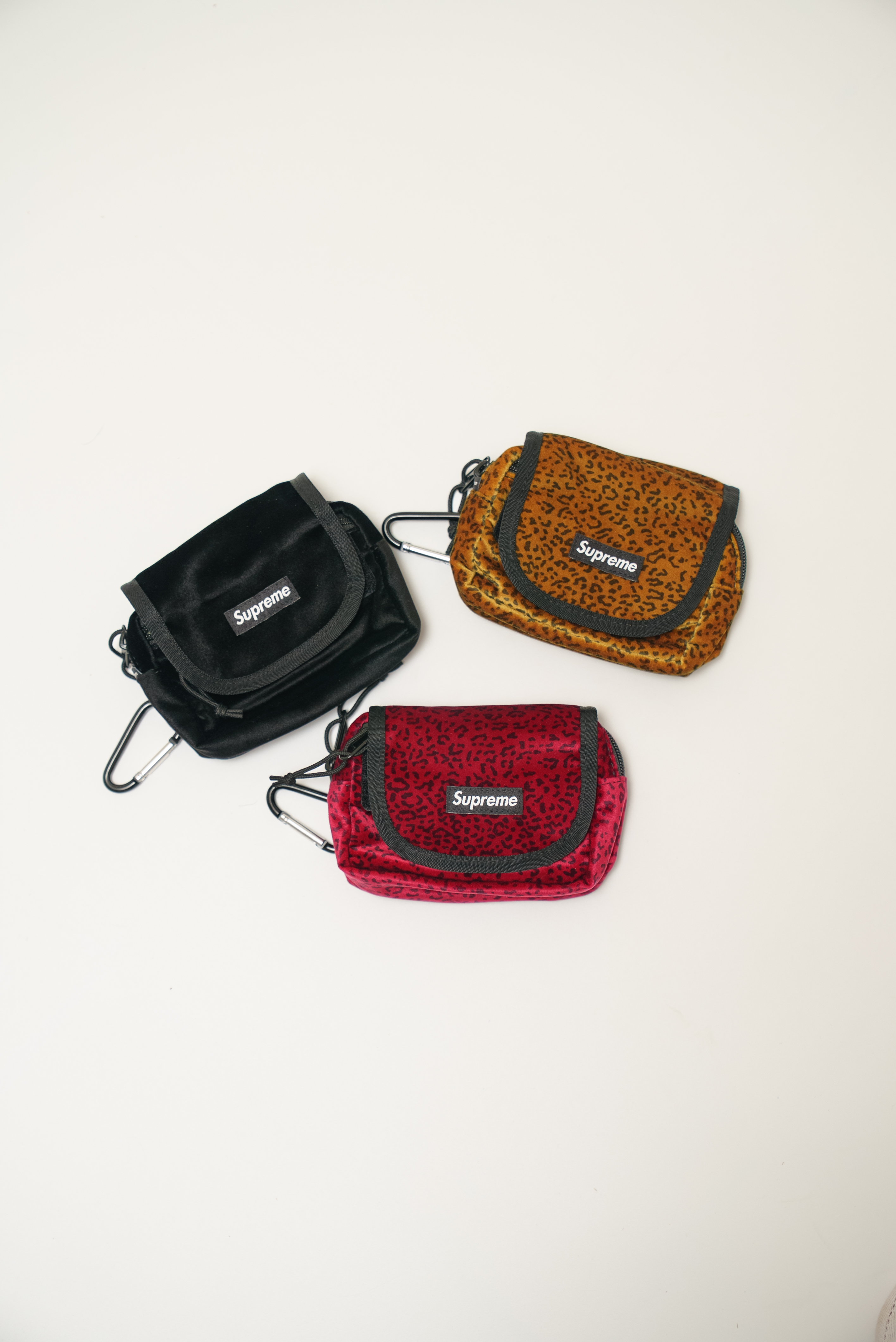 【Focus Store】現貨秒發 Supreme FW25 Week11 Velvet Mini Pouch 天鵝絨豹紋 迷你收納袋 三色