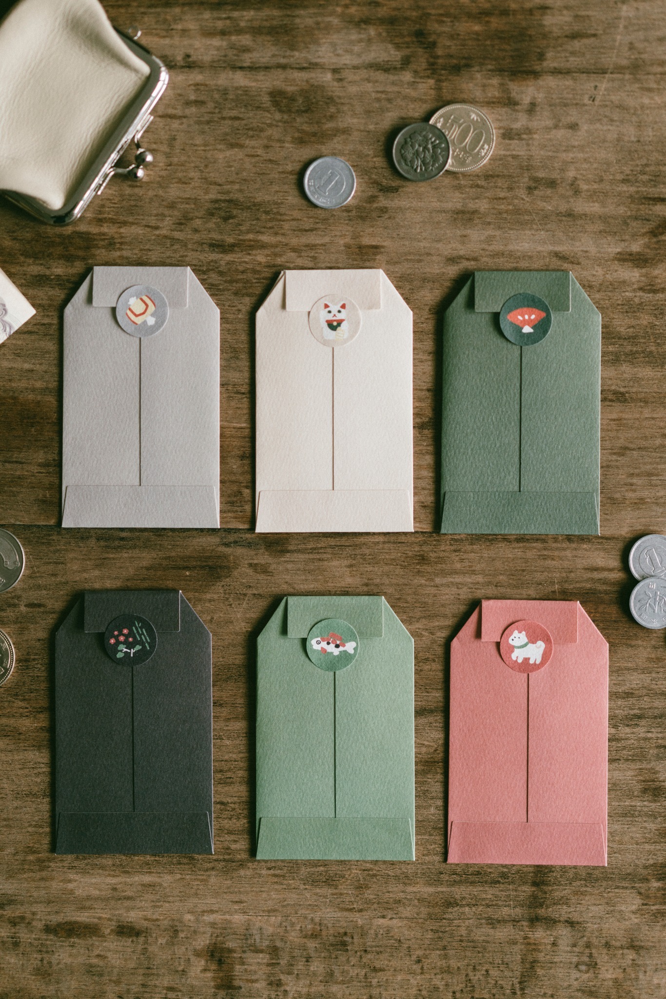 日本製迷你幸運紅包 (三入乙組附貼紙）