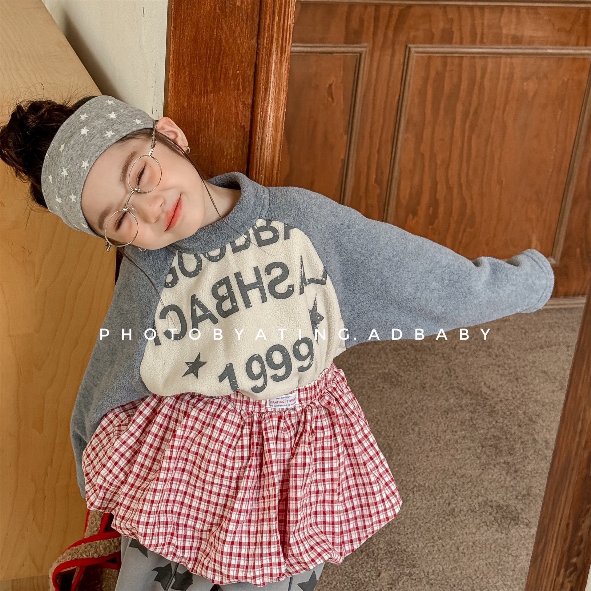 運動拼袖星星上衣