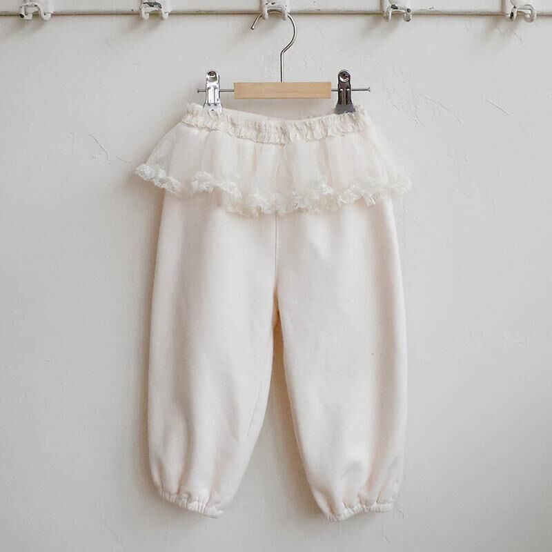 韓系 裙邊假兩件裙衛褲