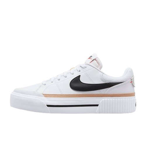 Nike Court Legacy Lift "White Black" 厚底增高鞋 女鞋 DM7590-100