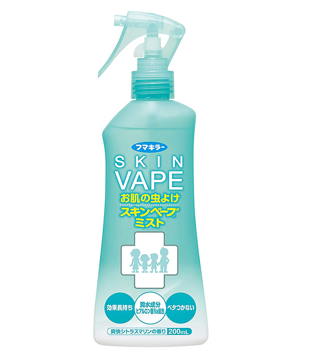 Fumakilla 象球牌 SKIN VAPE 藍色柑橘味 驅蚊噴霧蚊怕水 200ml (平行進口)