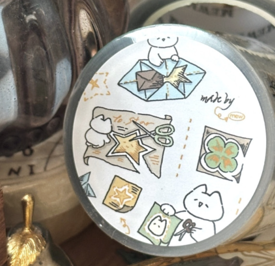 Mewmewbeam | 剪紙小貓 割型膠帶 (9269)