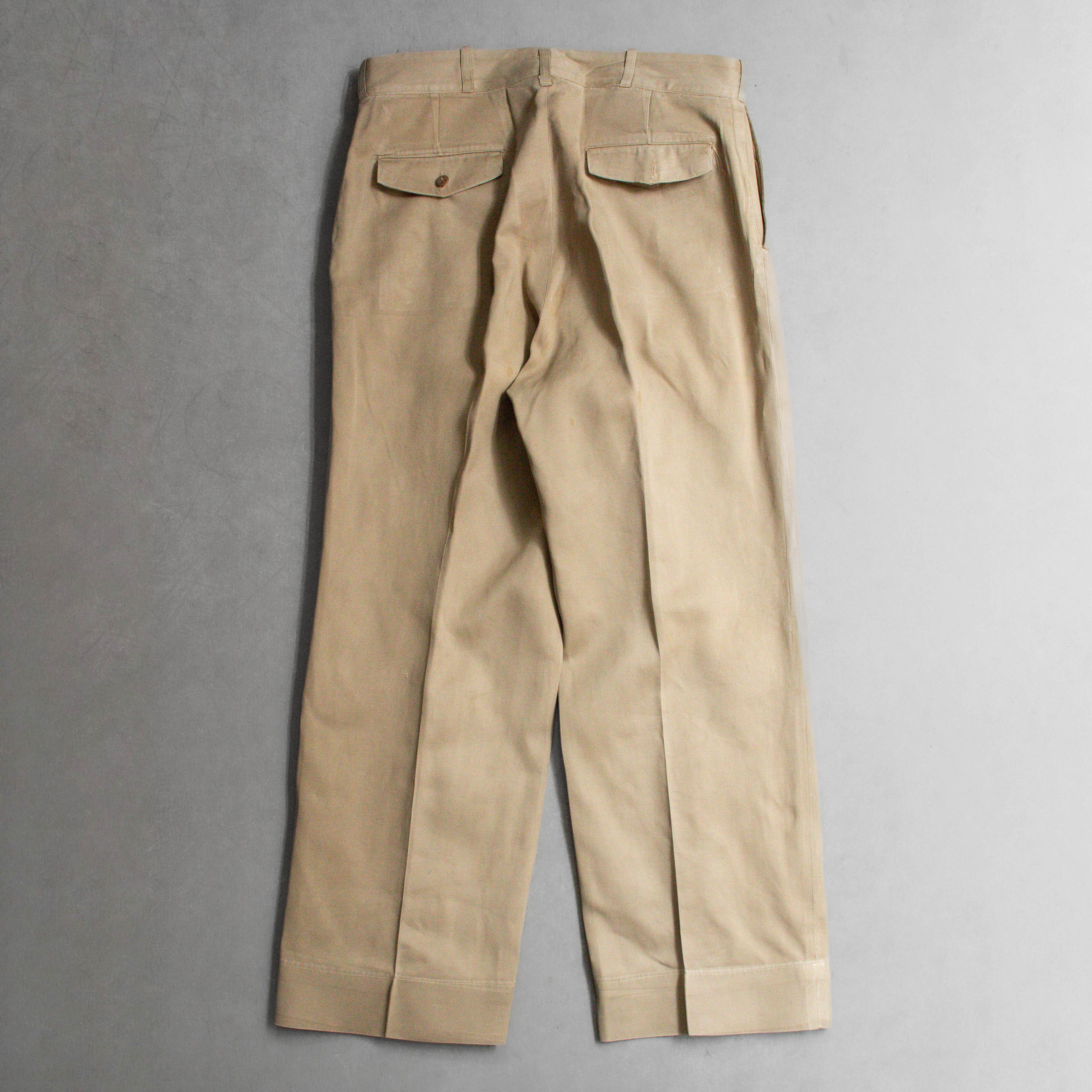 50S US ARMY CHINO PANTS 美軍 公發 長褲 直筒 卡其 長褲 E