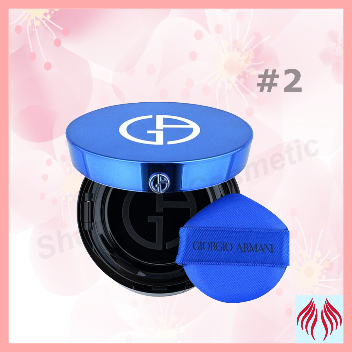 Designer阿瑪尼 設計師 電光藍氣墊精華粉底 (#2) (14克) [平行進口 4935421719506] 有效期2026年7月