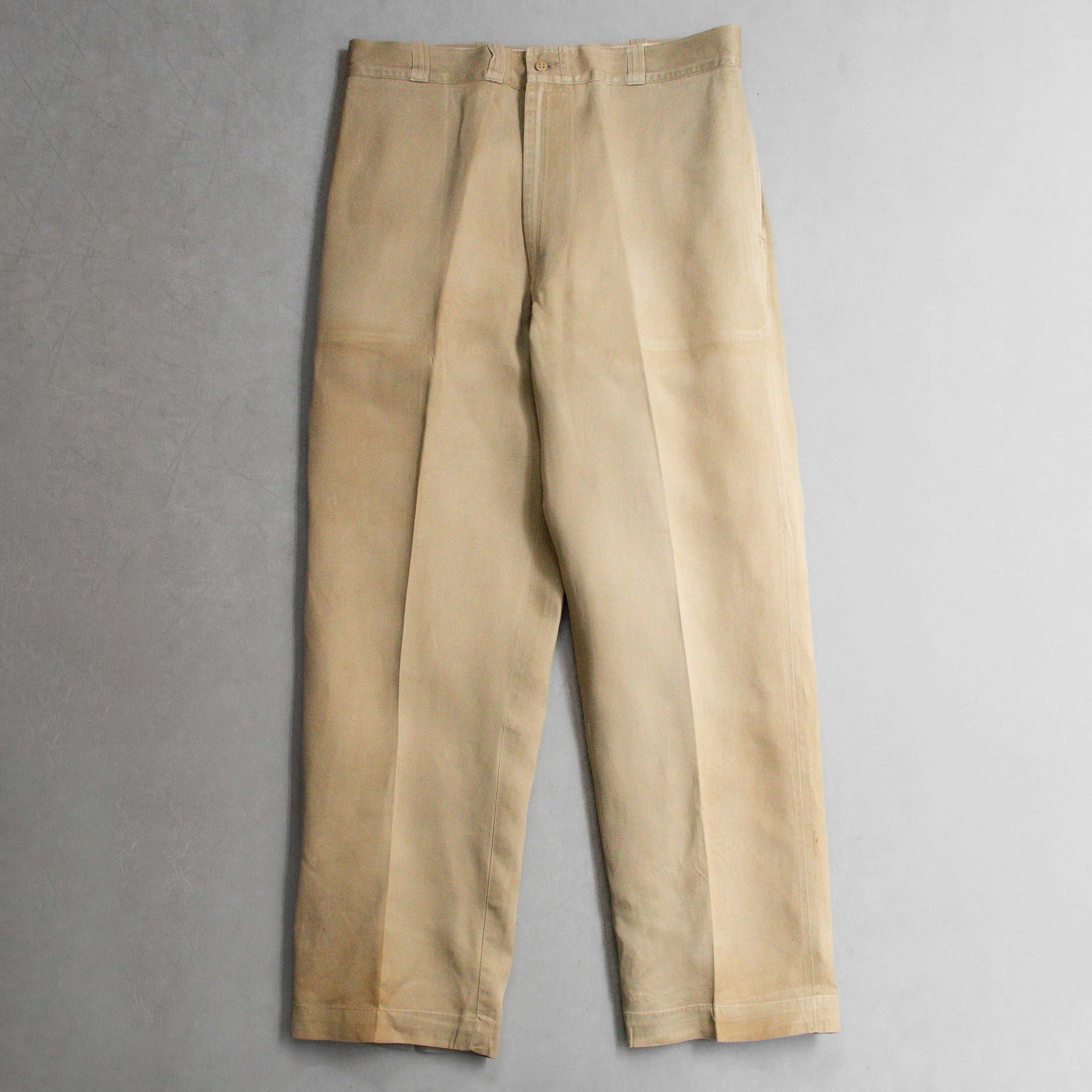 60S US ARMY CHINO PANTS 美軍 公發 長褲 直筒 卡其 長褲 H