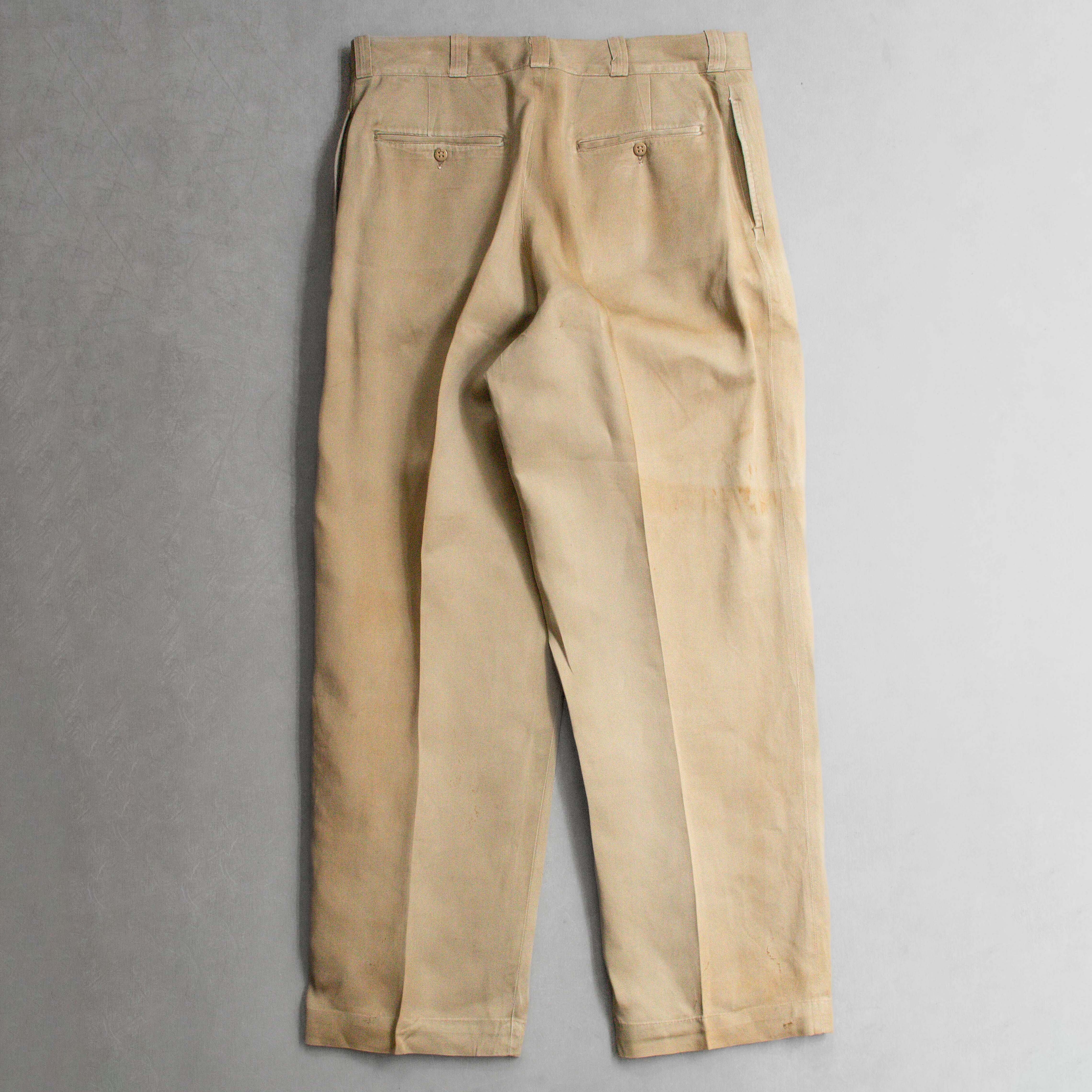 60S US ARMY CHINO PANTS 美軍 公發 長褲 直筒 卡其 長褲 H