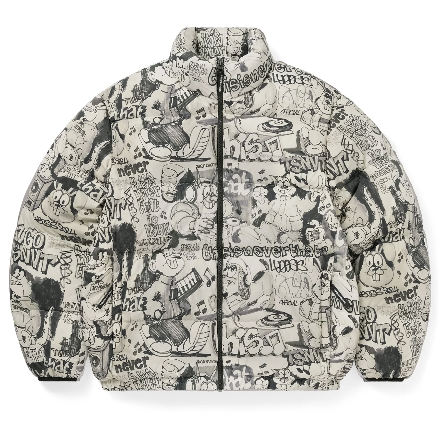 -(B02)-THISISNEVERTHAT T.N.T PERTEX® T DOWN JACKET GRAFFITI 防水 防風 透氣 羽絨外套 塗鴉-TN253OOWHS02