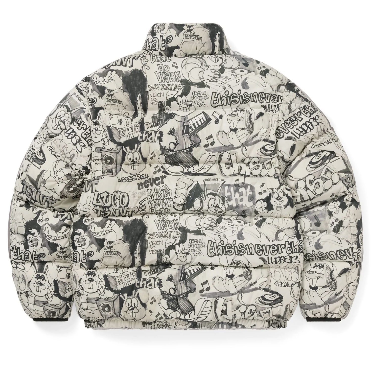 -(B02)-THISISNEVERTHAT T.N.T PERTEX® T DOWN JACKET GRAFFITI 防水 防風 透氣 羽絨外套 塗鴉-TN253OOWHS02