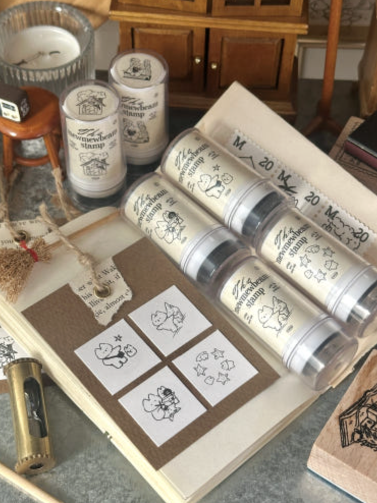 Mewmewbeam｜貓貓復古墨水印章 Ver.6（共四種）