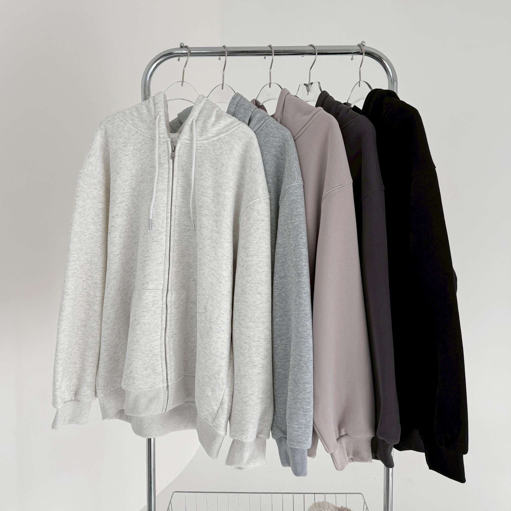 盲選款💤小標基礎色系!連帽刷絨棉質外套