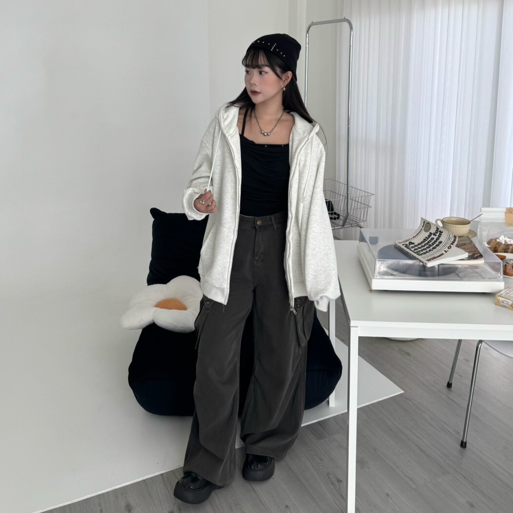 盲選款💤小標基礎色系!連帽刷絨棉質外套