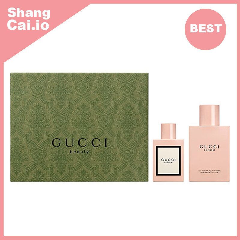 古馳 GUCCI Bloom 花悅 木質噴霧及香體潤膚露禮盒套裝 50ml + 100ml [平行進口 3614228833851]