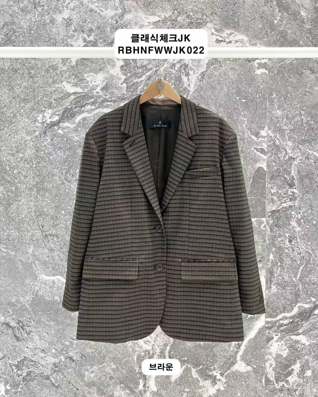 RB5259 格紋西裝外套