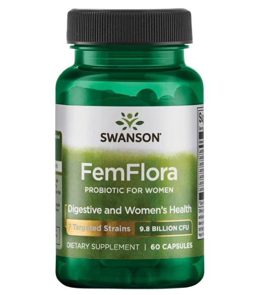 【Swanson】女性專用配方益生菌 *60顆 - FemFlora 98億菌體