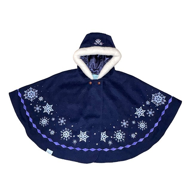 World of Frozen 限定 艾莎 Elsa 雪花 圖案 連帽 兒童 斗篷造型 外套 冰雪奇緣 Frozen -香港迪士尼樂園
