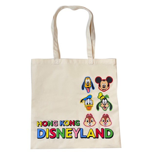 米奇 Mickey 與好友們 Park Logo 圖案 手提 肩背 帆布袋 帆布包 -香港迪士尼樂園