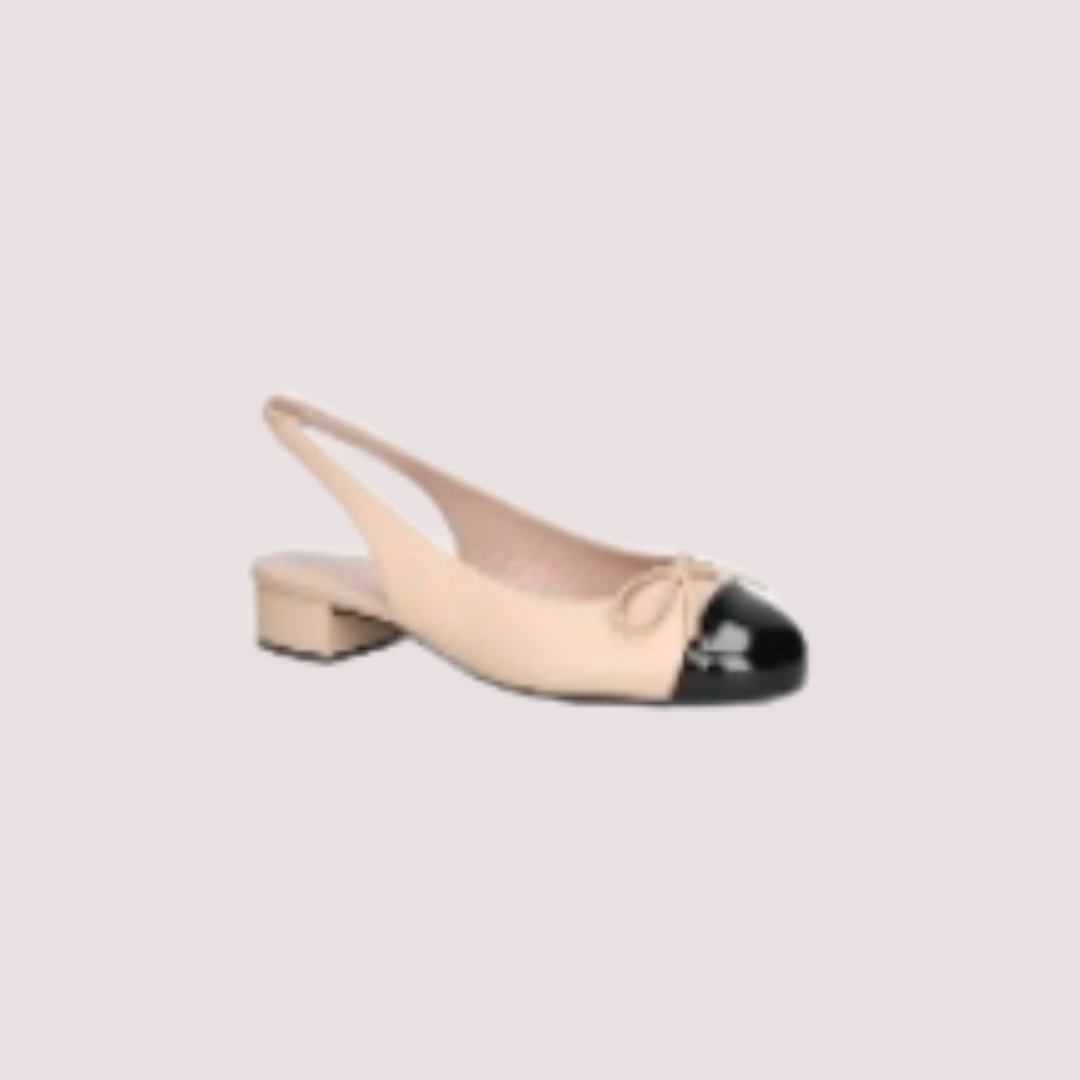 1PB0109-093 [PRETTY BALLERINAS] Shade Negro Ballerinas Beige #52235_A (BR)
