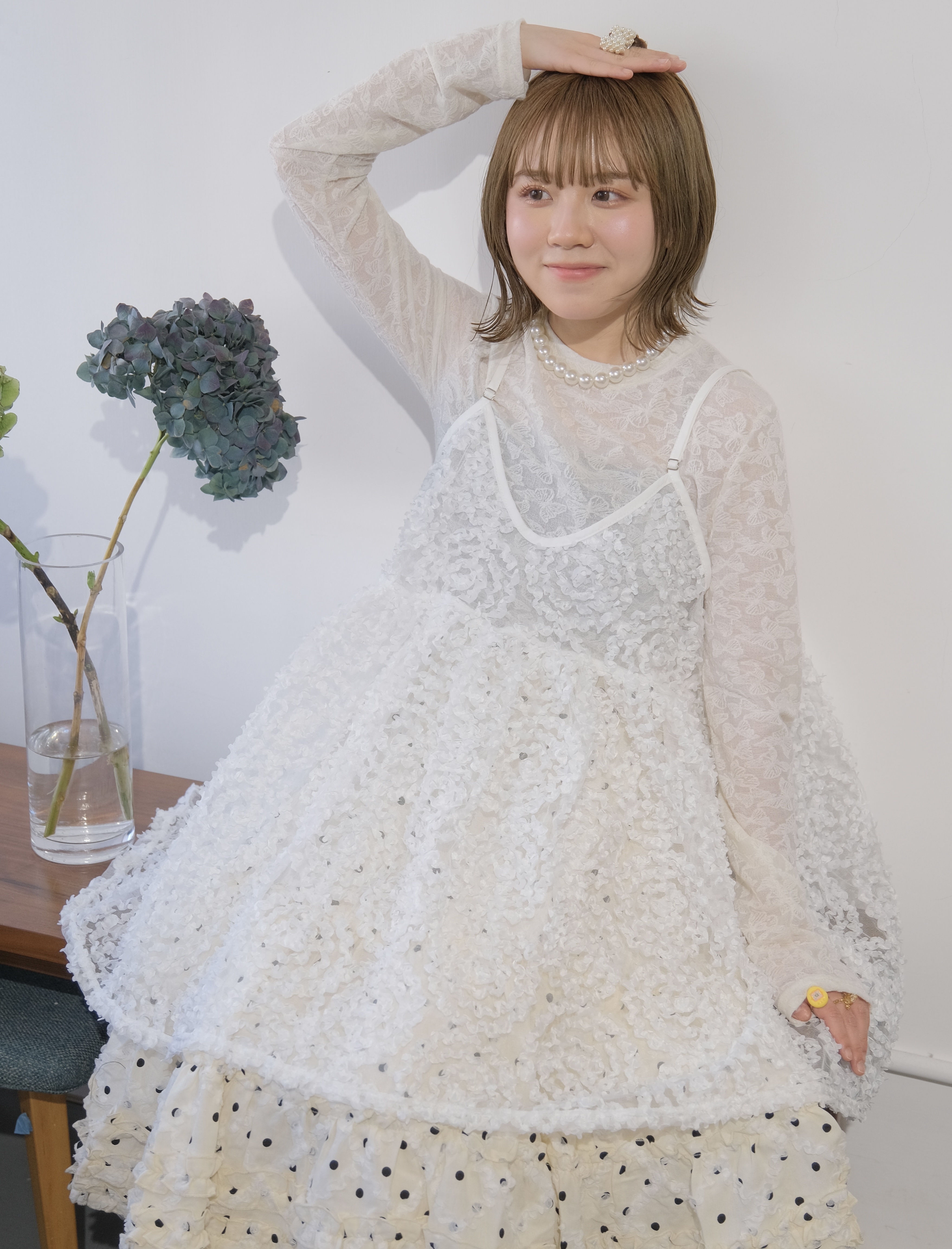 蝴蝶結透膚打底