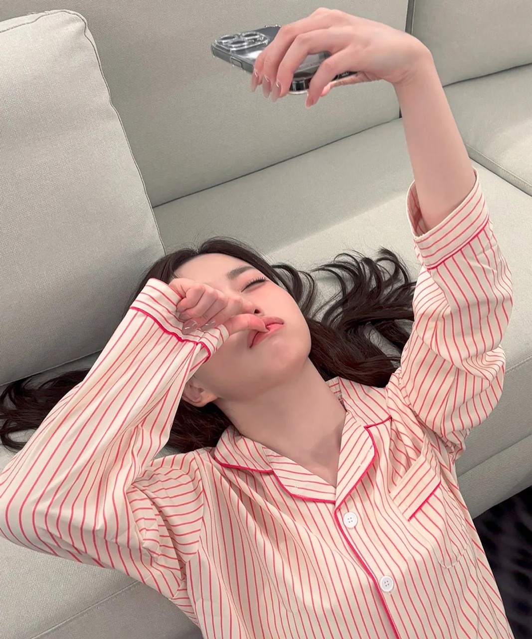 🇰🇷 Dossy Lovesome Long Sleeve Pajamas Set 奶油粉 粉色 條紋 睡衣 套裝 組合 長袖 長褲 NMIXX Haewon 吳海嫄同款 / 預購