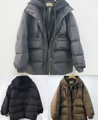KE1711  羽絨外套(冷帽可拆）VS0011