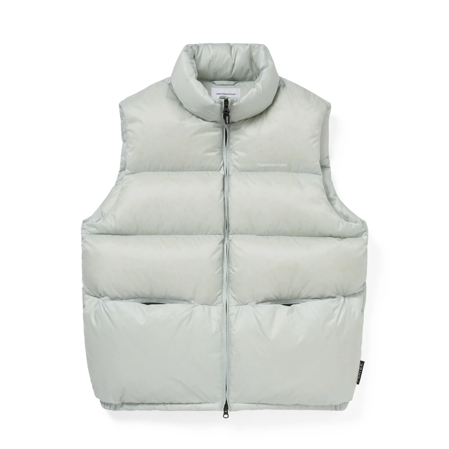 -(B4d02)-THISISNEVERTHAT T.N.T PERTEX® T DOWN VEST  防風 防水 透氣 羽絨背心 淺藍色/黑色-TN253OOWVH01