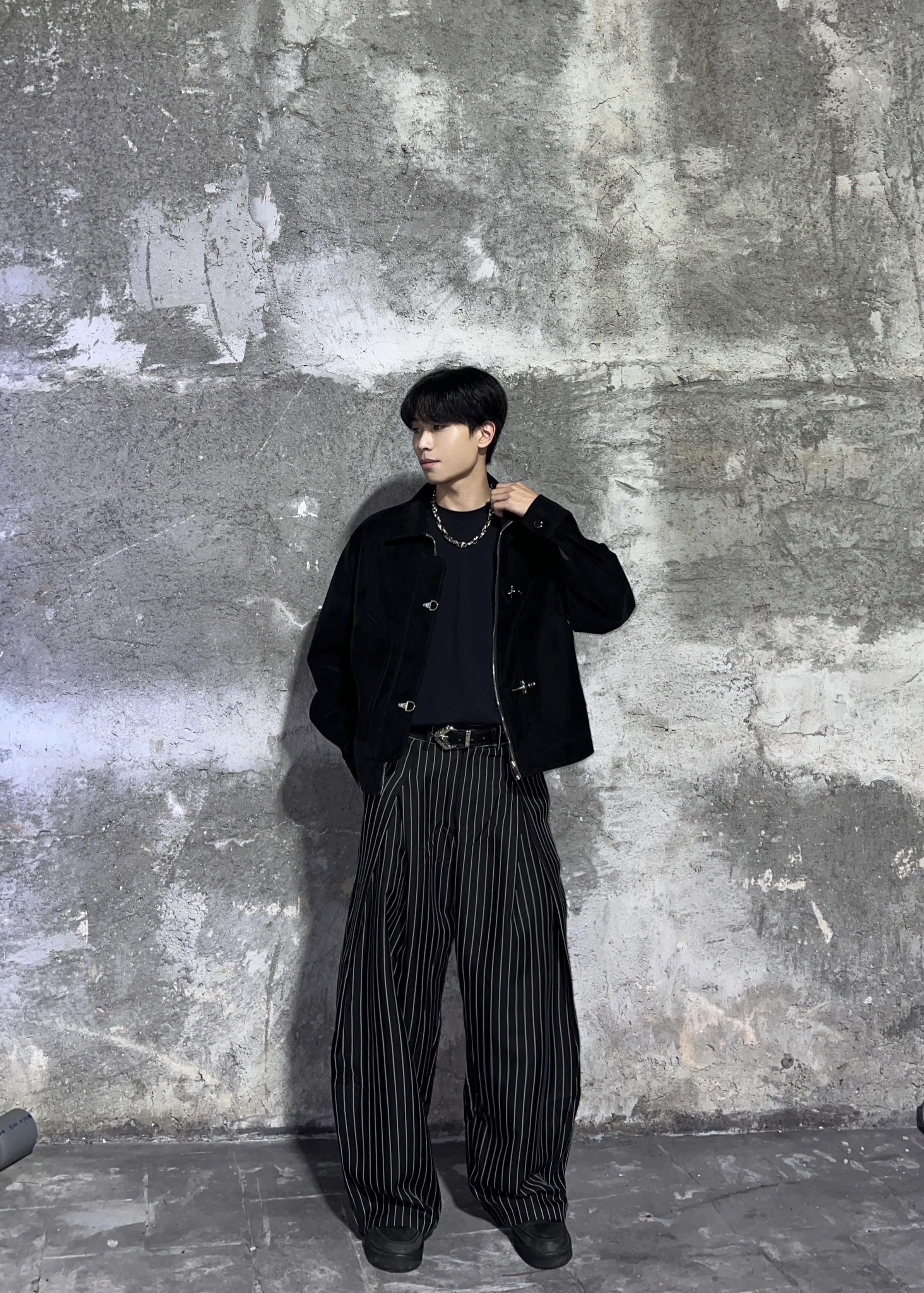 (GOAL) 美式解構飛機扣皮夾克外套 MC157