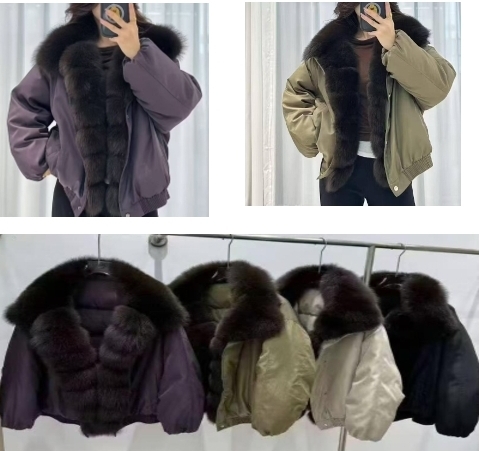 KE1714  毛領羽絨外套VS0014