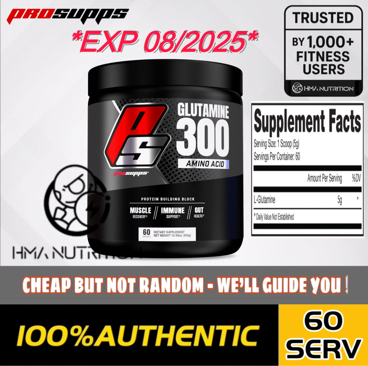 ProSupps Glutamine 300 (60Servings)